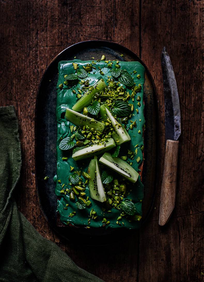 Green zucchini cake