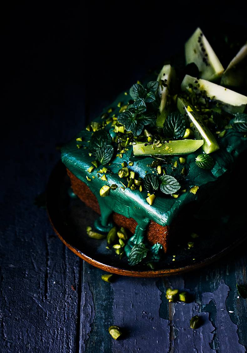 Green zucchini cake